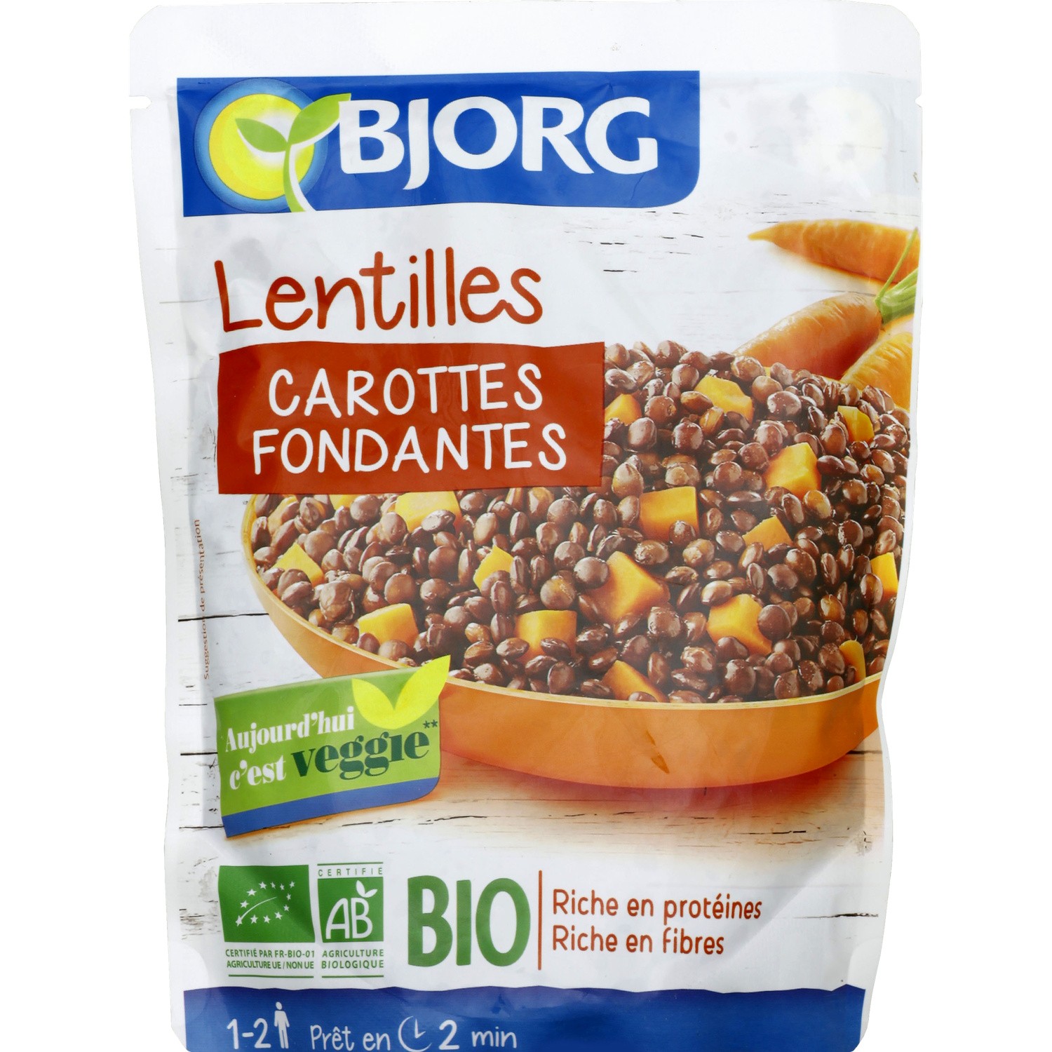 Lentilles Carottes fondantes BIO